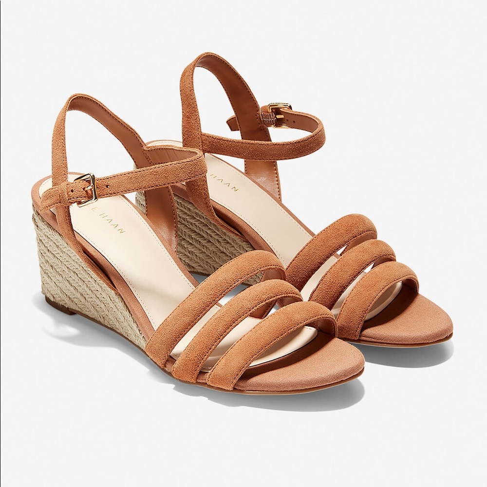 Cole Haan Jasmine Espadrille Wedge Sandal Heel 9.5